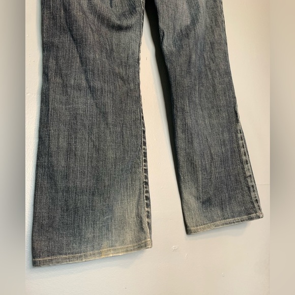 Y2K Tommy Hilfiger Jeans Men’s Size 31x34 Manhattan Bootcut Fit Blue/Gray Flag - Picture 14 of 16
